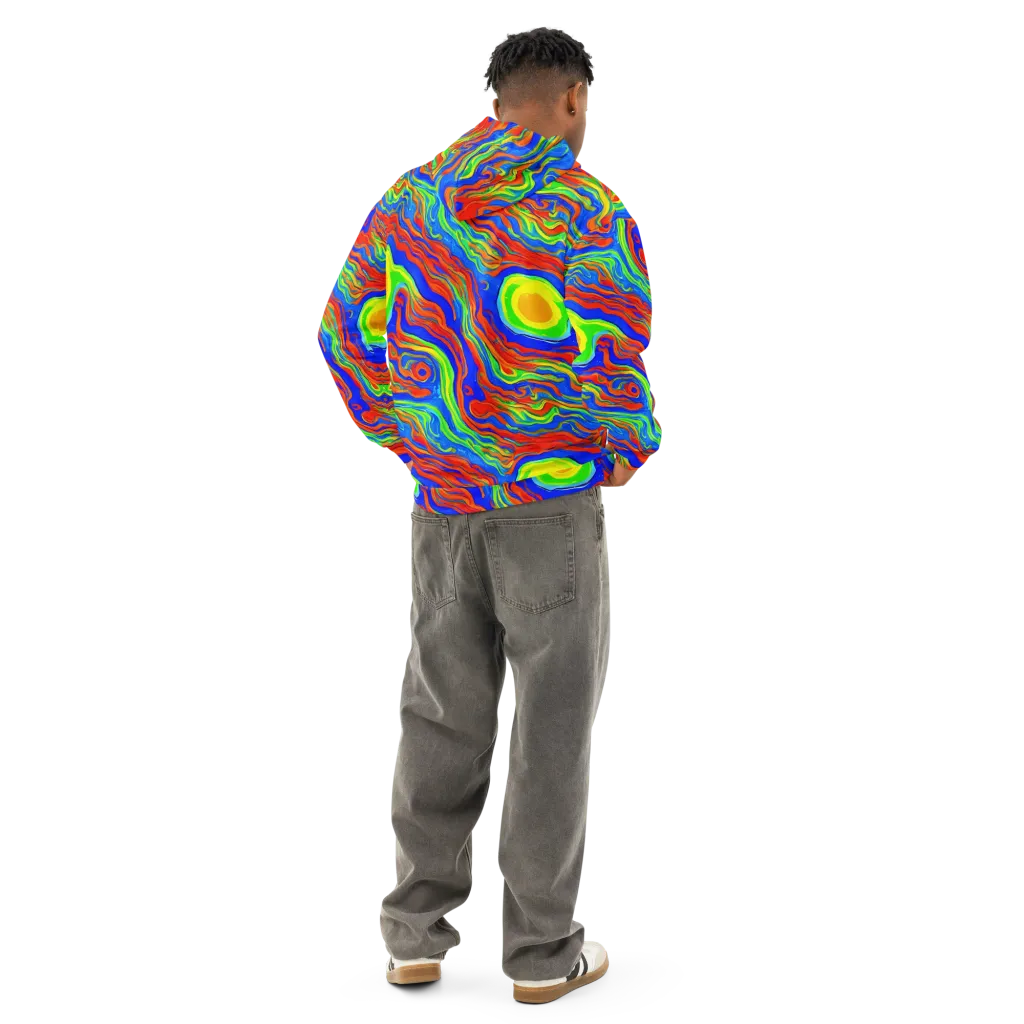 Citrus Maelstrom on Cotton Hoodie — Back