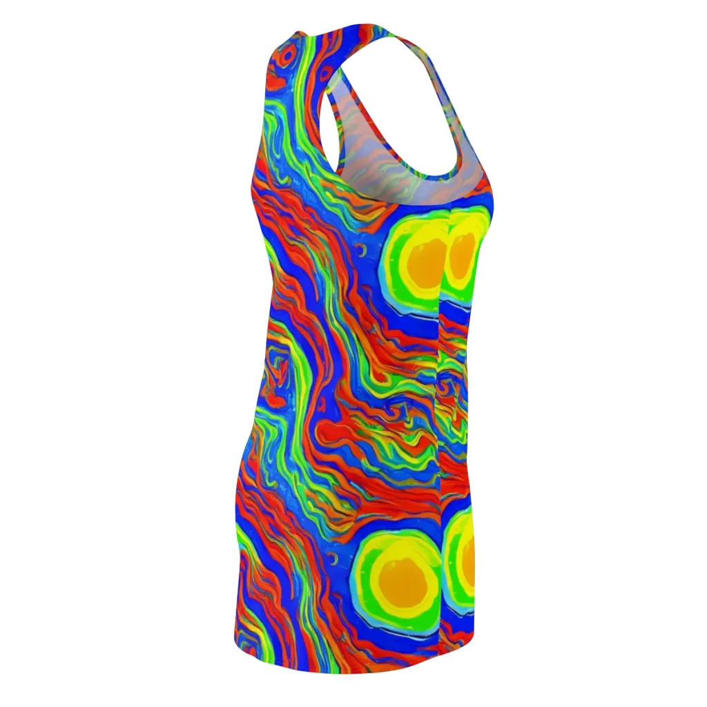 Citrus Maelstrom on Racerback Dress — Back Side