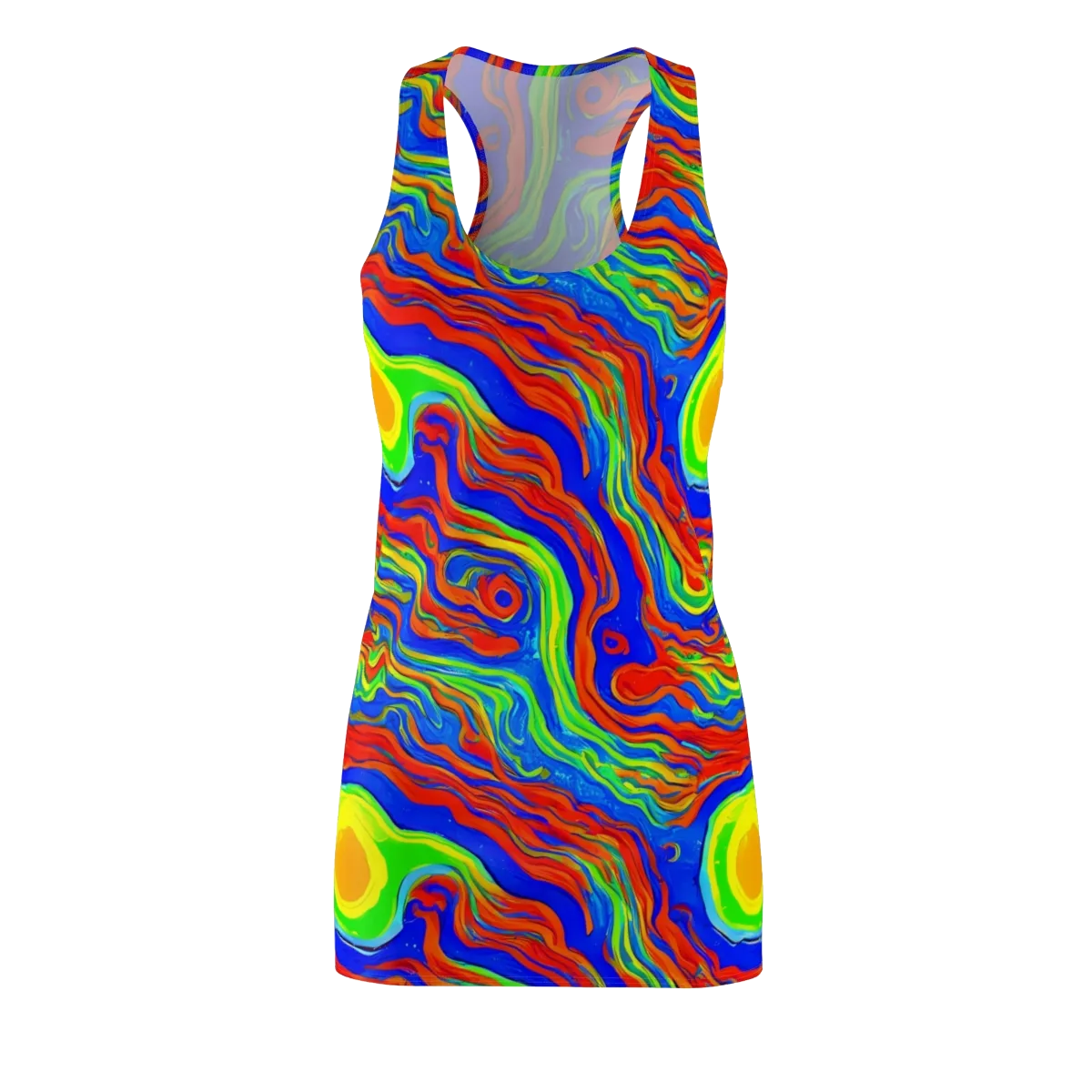 Citrus Maelstrom on Racerback Dress — Front
