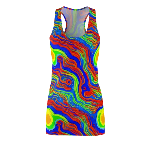 Citrus Maelstrom on a Racerback Dress