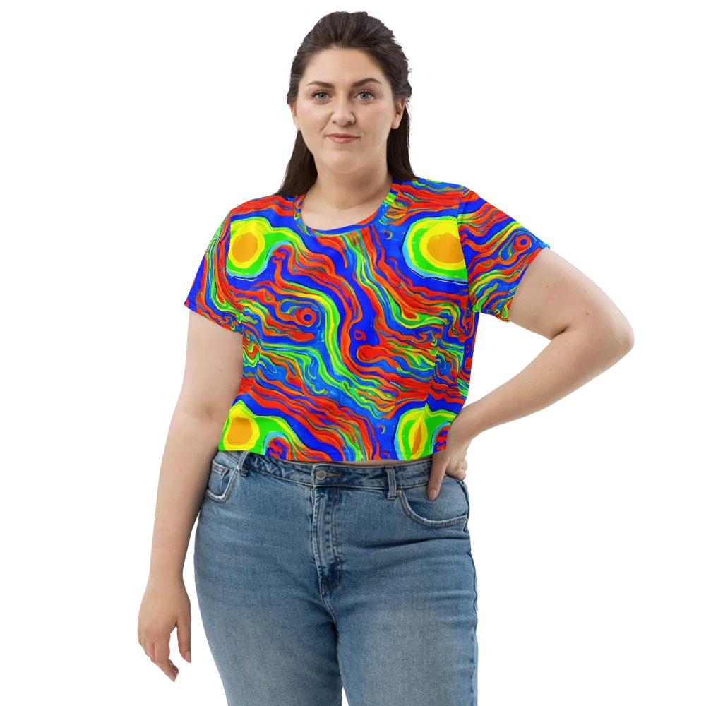 Citrus Maelstrom on Crop Tee — Front