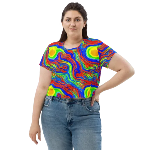 Citrus Maelstrom on a Crop Tee