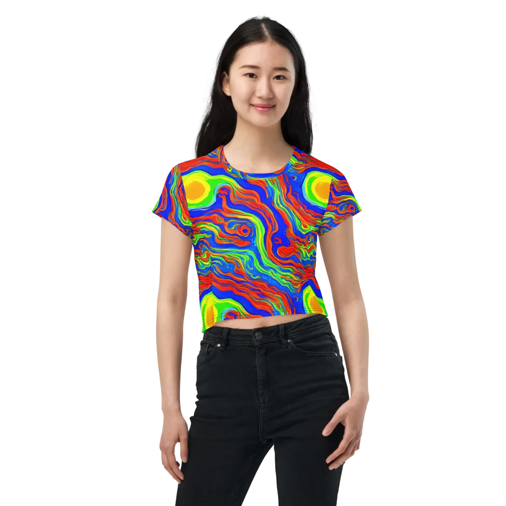 Citrus Maelstrom on Crop Tee — Front