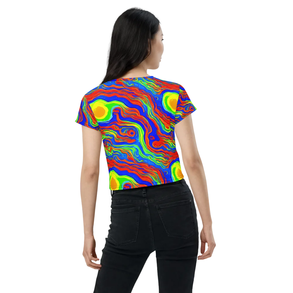 Citrus Maelstrom on Crop Tee — Back