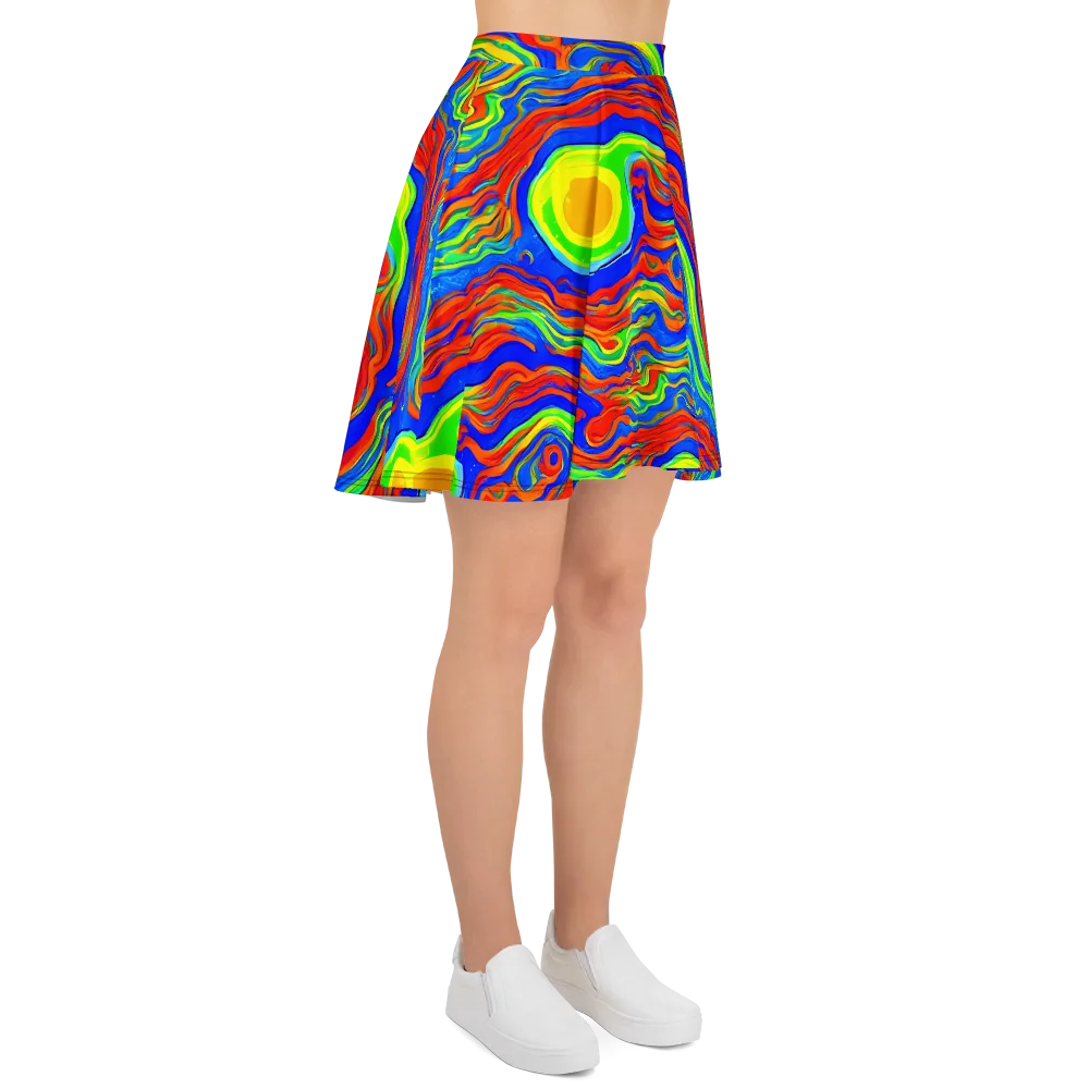 Citrus Maelstrom on Skater Skirt — Right