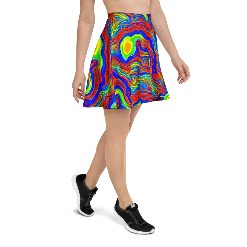 Citrus Maelstrom on Skater Skirt — Right