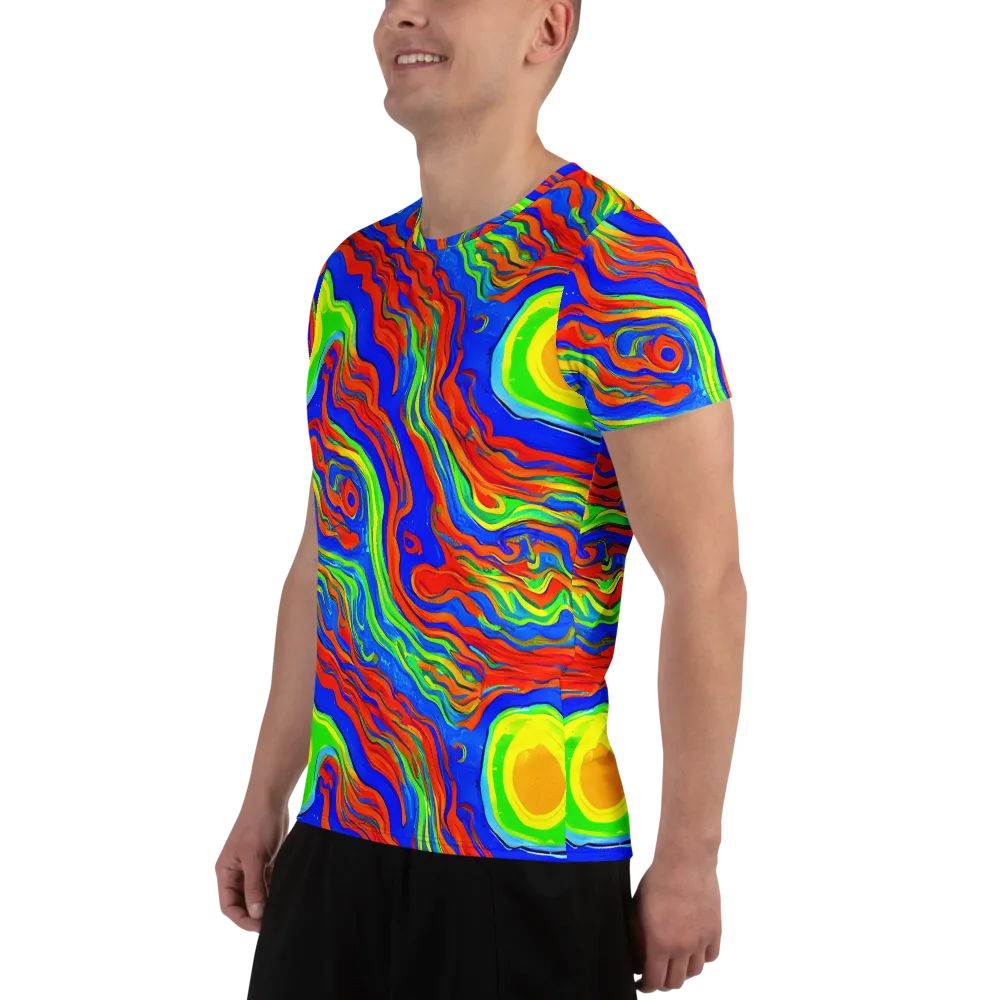 Citrus Maelstrom on Men's Athletic T-Shirt — Left