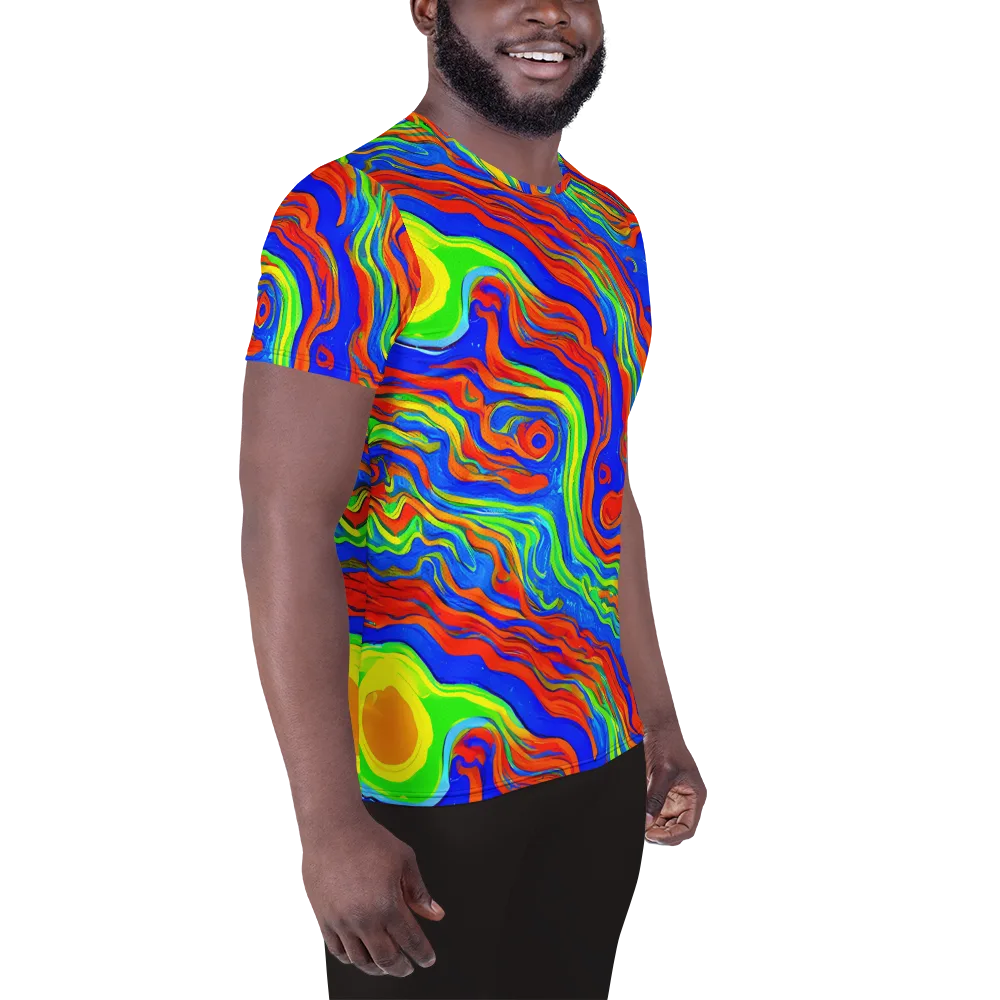 Citrus Maelstrom on Men's Athletic T-Shirt — Right