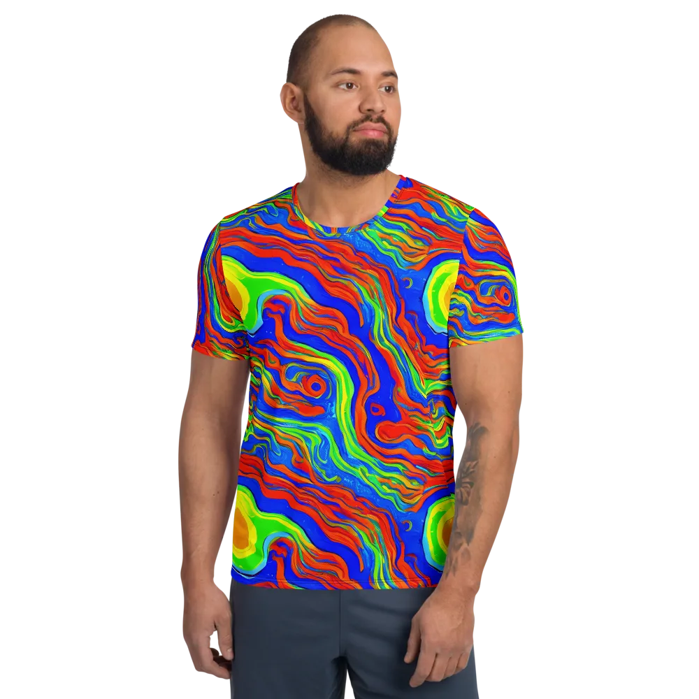 Citrus Maelstrom on Men's Athletic T-Shirt — Front
