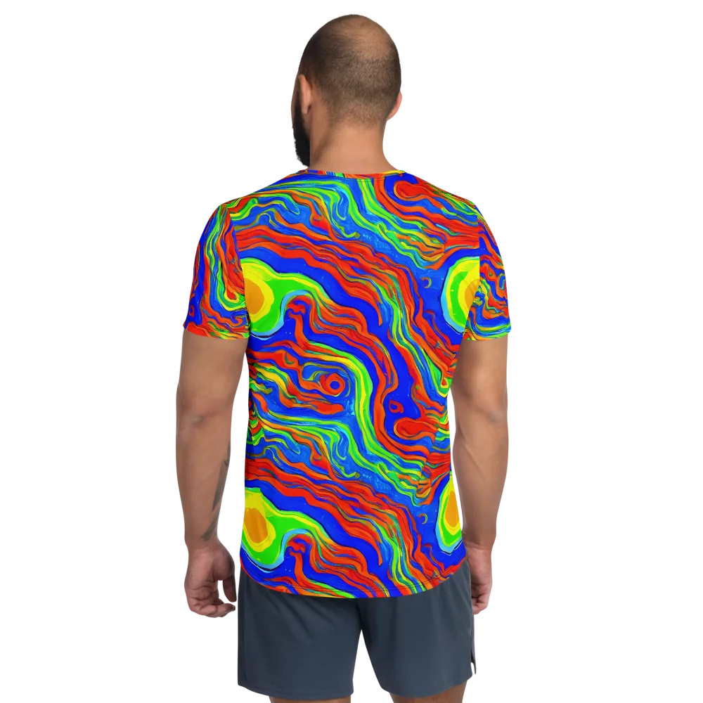 Citrus Maelstrom on Men's Athletic T-Shirt — Back