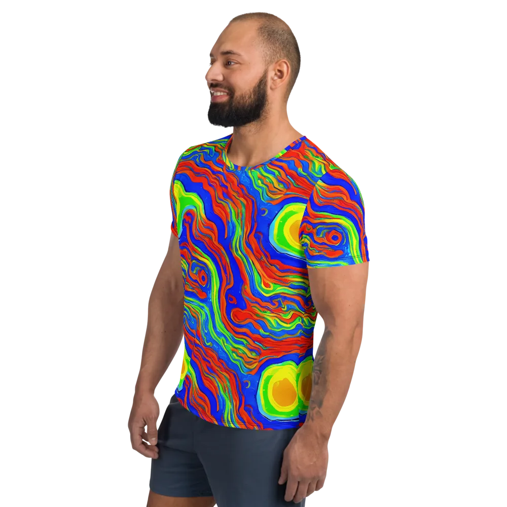 Citrus Maelstrom on Men's Athletic T-Shirt — Left