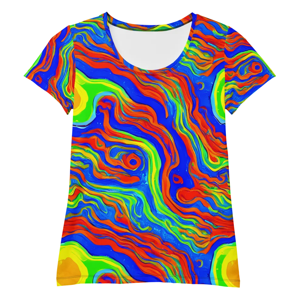 Citrus Maelstrom on Women's Athletic T-Shirt — Front