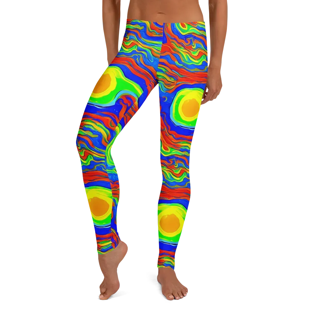 Citrus Maelstrom on Leggings — Front