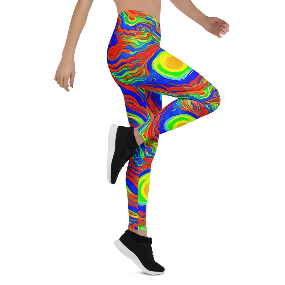 Citrus Maelstrom on Leggings — Right