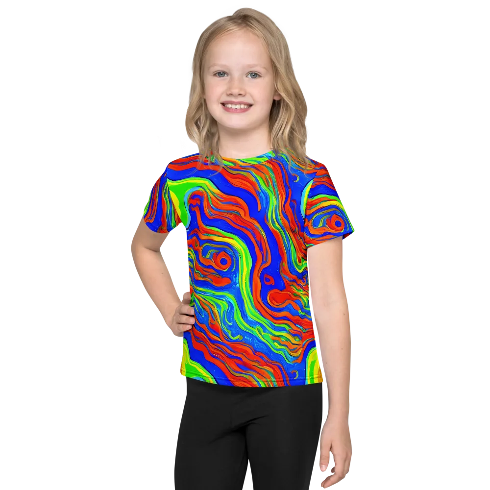 Citrus Maelstrom on Kids Crew Neck T-Shirt — Front