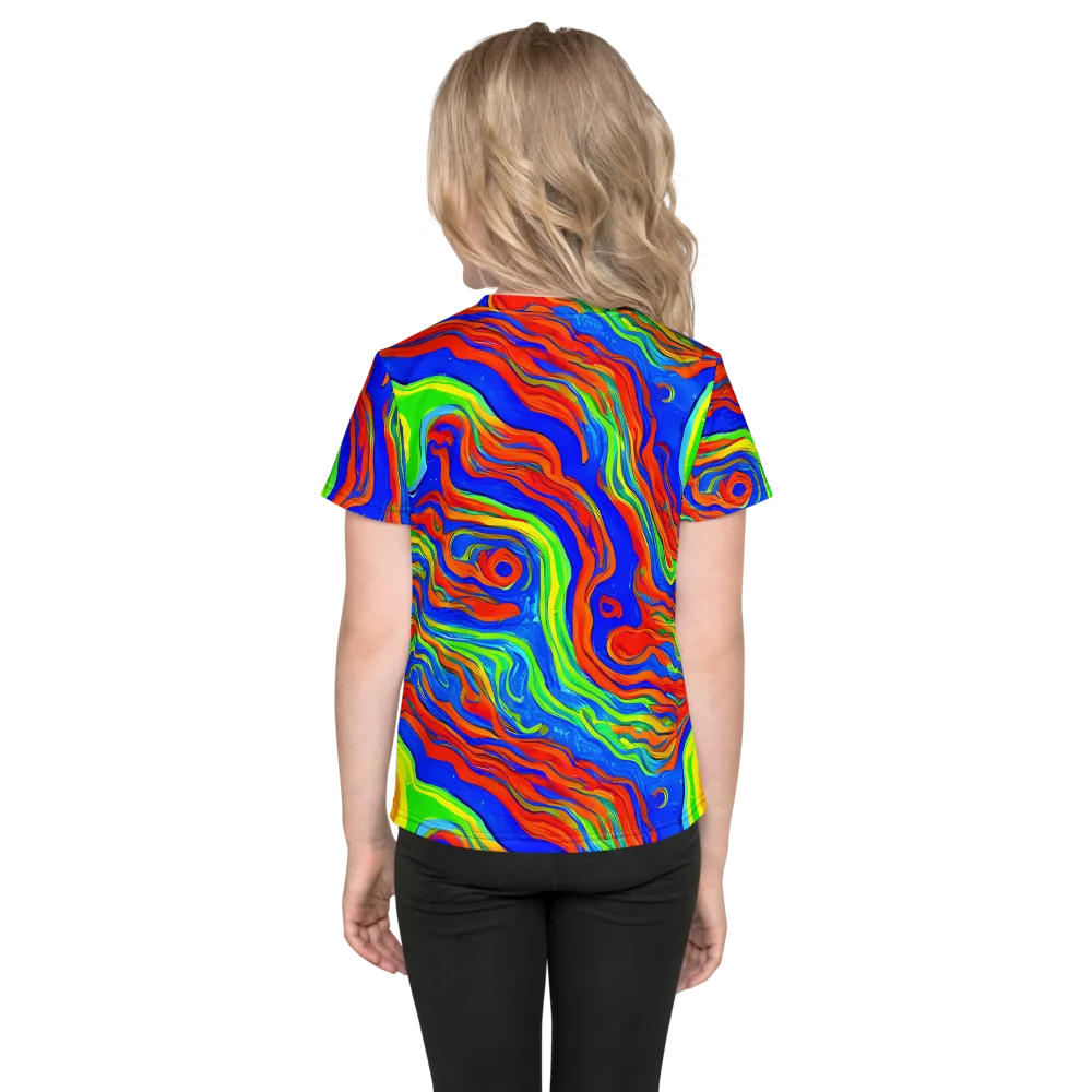 Citrus Maelstrom on Kids Crew Neck T-Shirt — Back