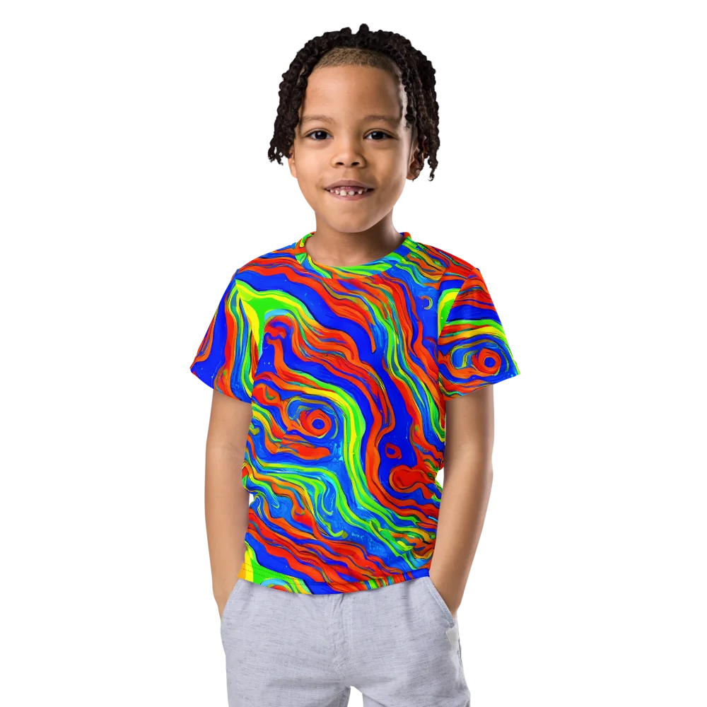 Citrus Maelstrom on Kids Crew Neck T-Shirt — Front