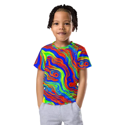 Citrus Maelstrom on a Kids Crew Neck T-Shirt