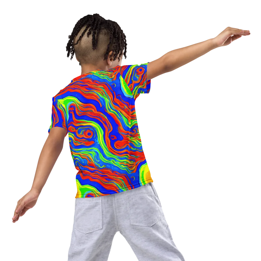 Citrus Maelstrom on Kids Crew Neck T-Shirt — Back