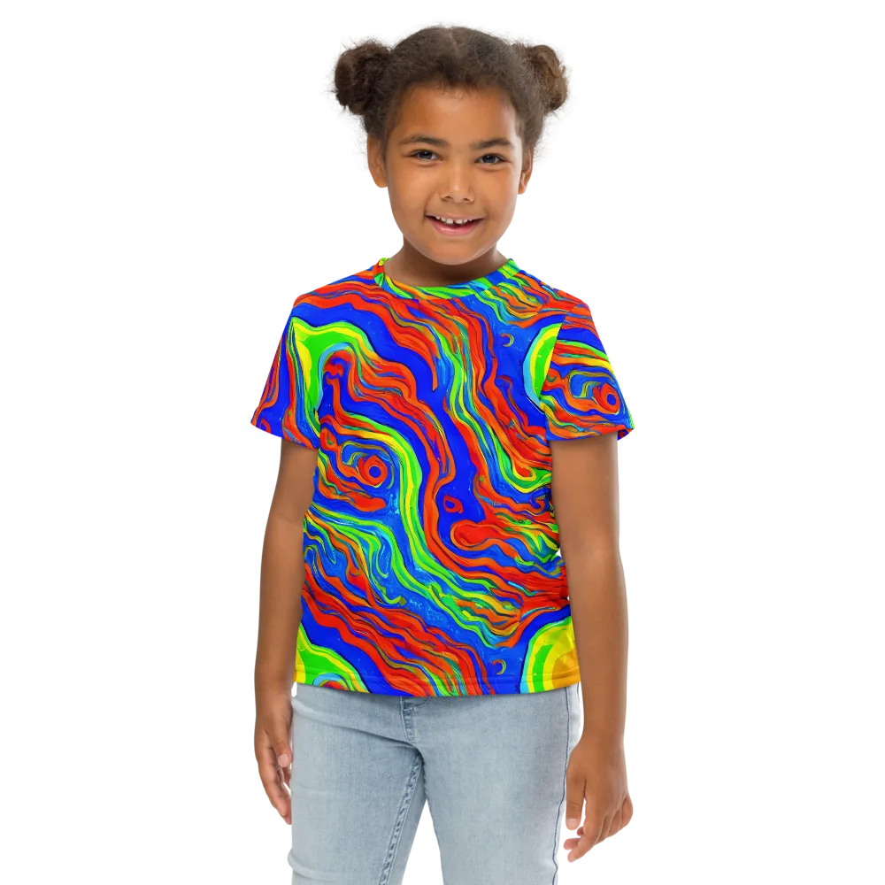 Citrus Maelstrom on Kids Crew Neck T-Shirt — Front