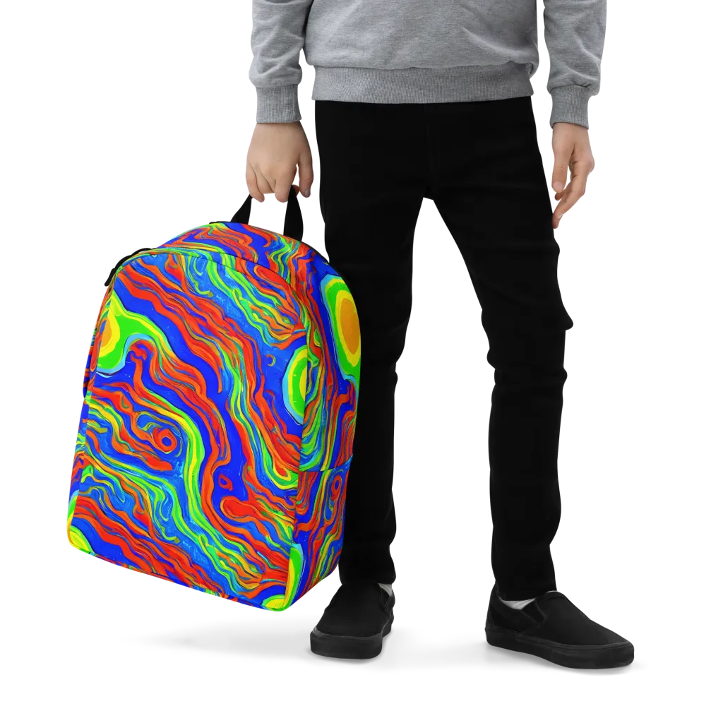 Citrus Maelstrom on Minimalist Backpack — Zoomed-in