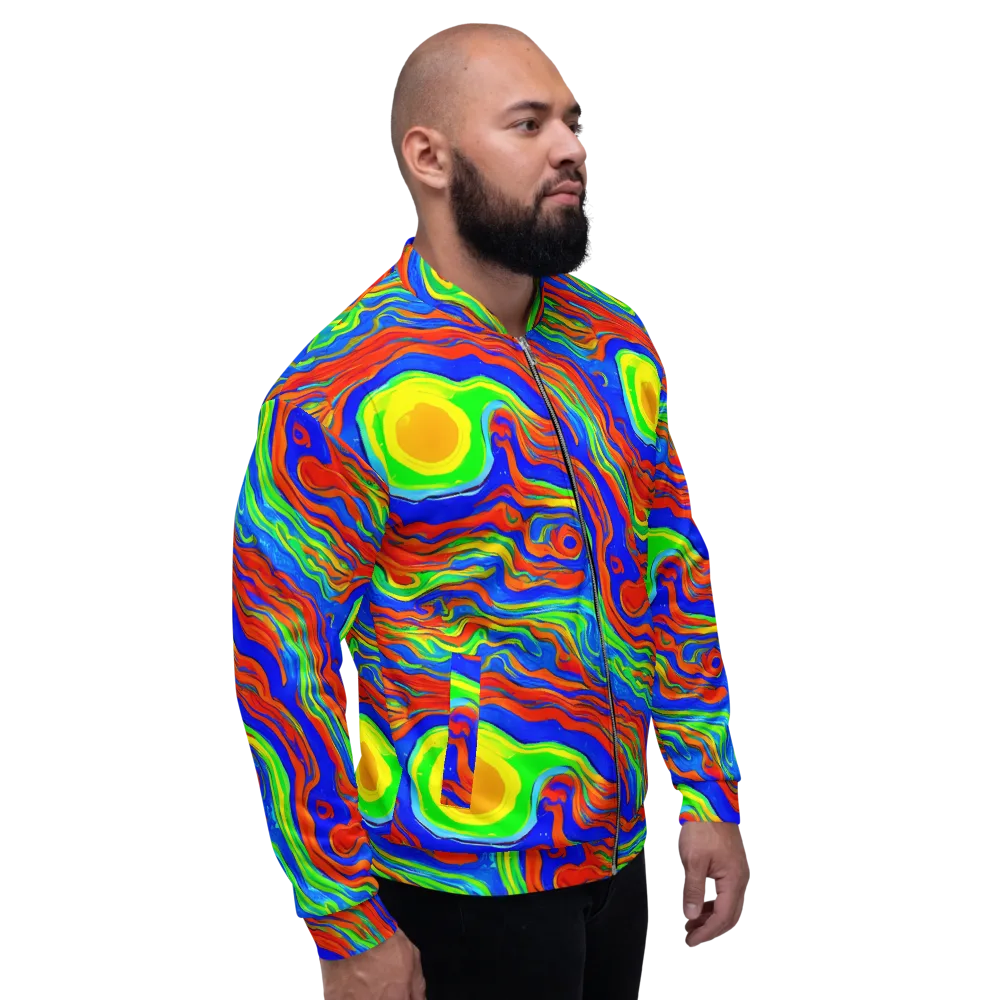 Citrus Maelstrom on Bomber Jacket — Right