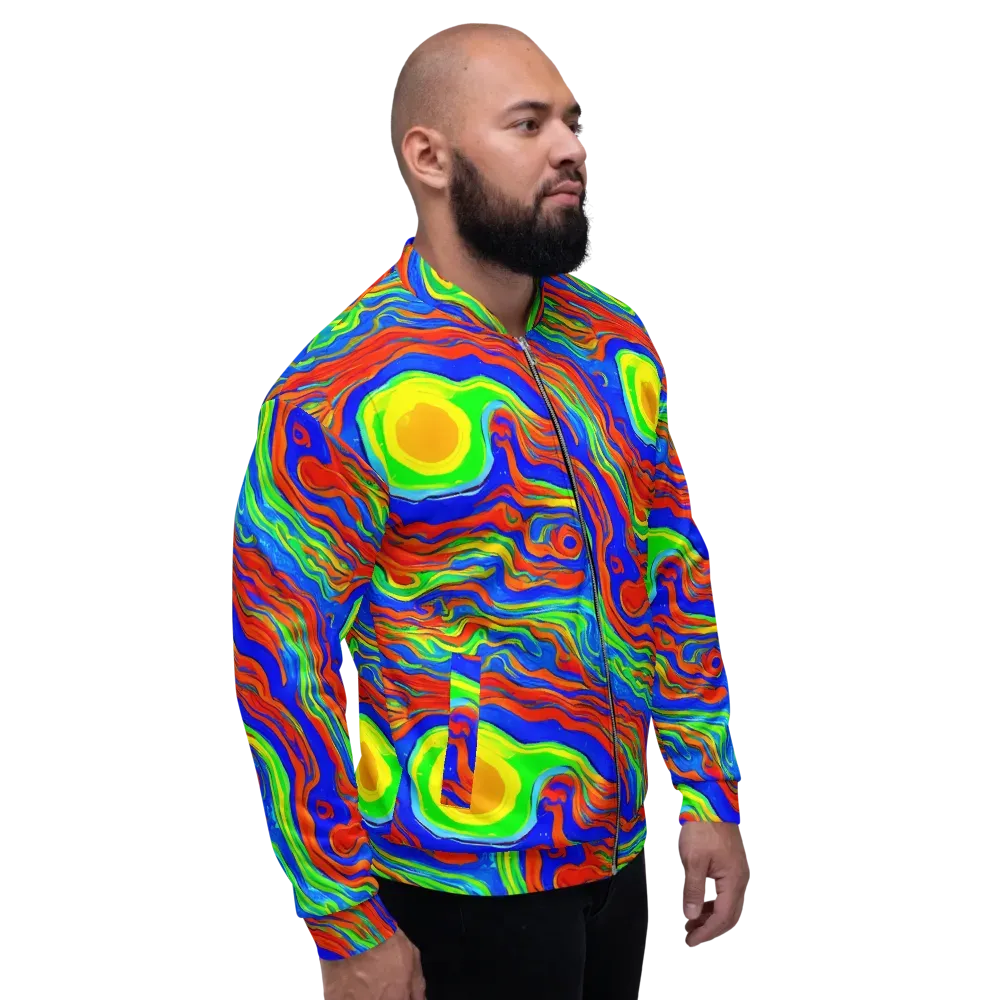 Citrus Maelstrom on Bomber Jacket — Right
