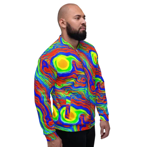 Citrus Maelstrom on a Bomber Jacket