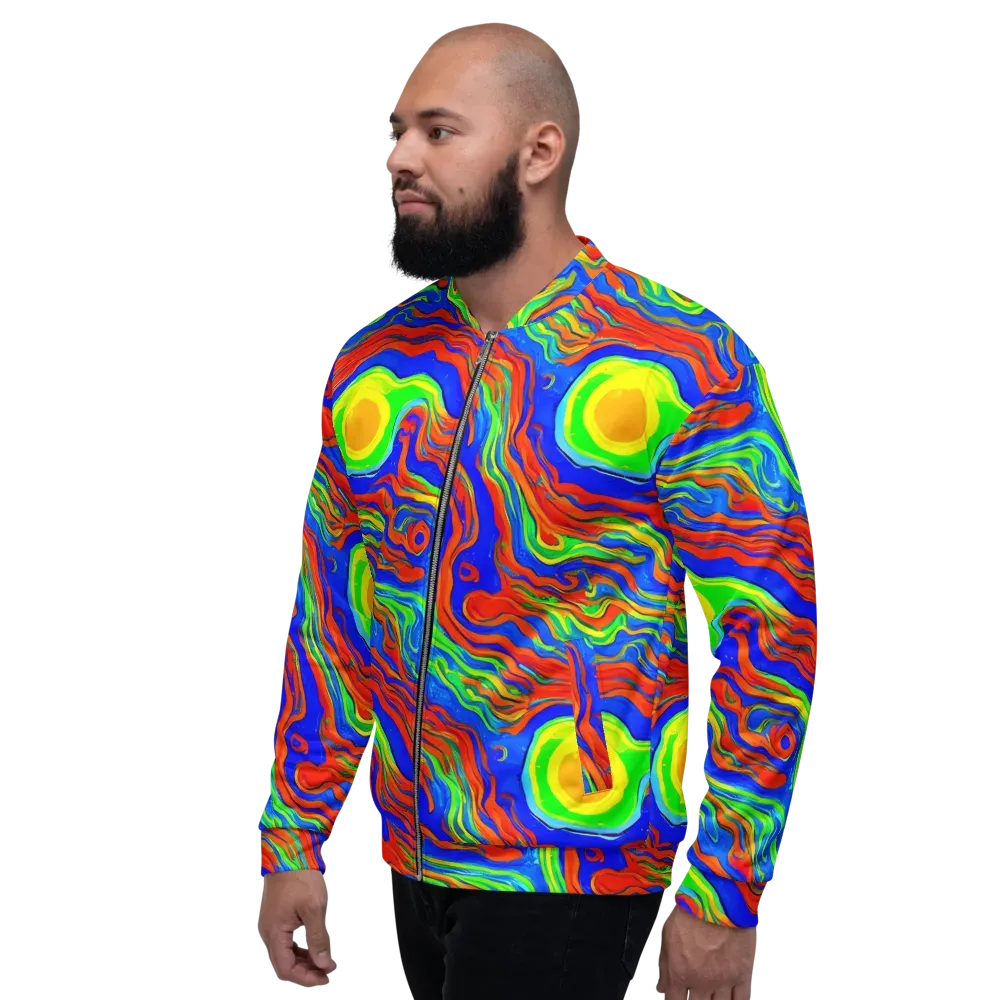 Citrus Maelstrom on Bomber Jacket — Left