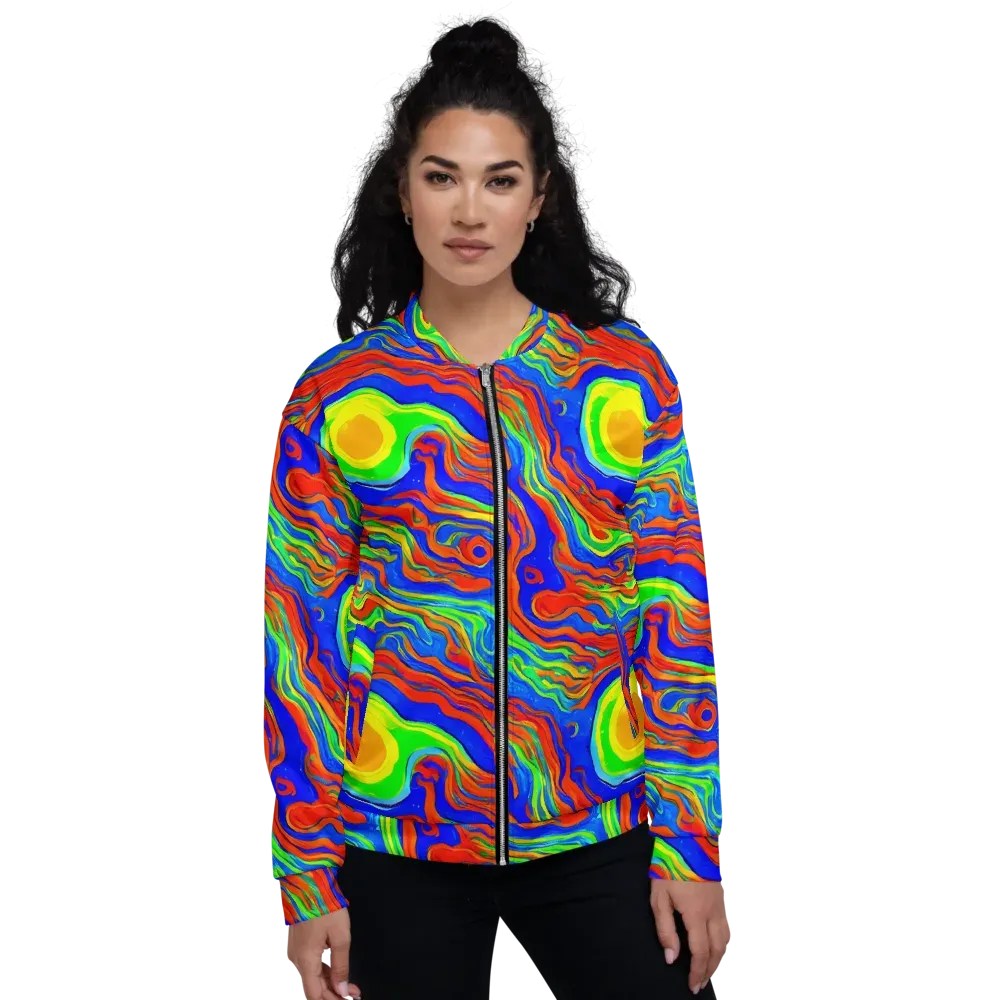 Citrus Maelstrom on Bomber Jacket — Front