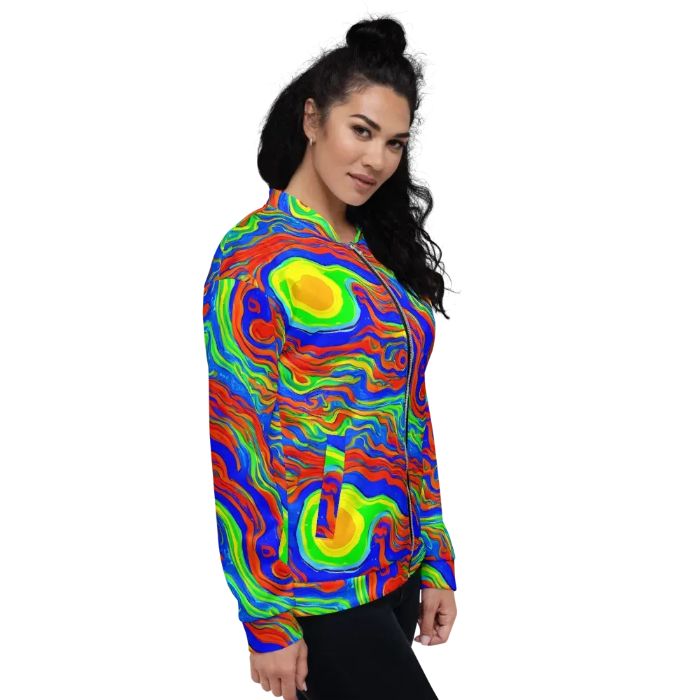 Citrus Maelstrom on Bomber Jacket — Right