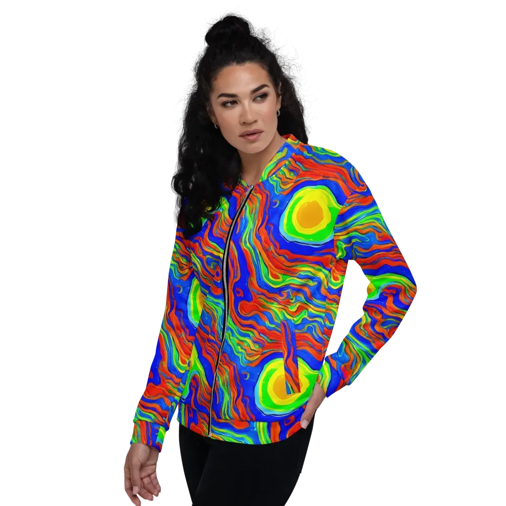 Citrus Maelstrom on Bomber Jacket — Left