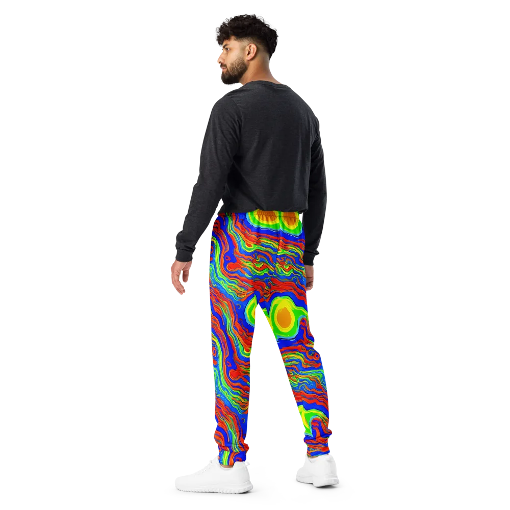 Citrus Maelstrom on Men's Joggers — Back