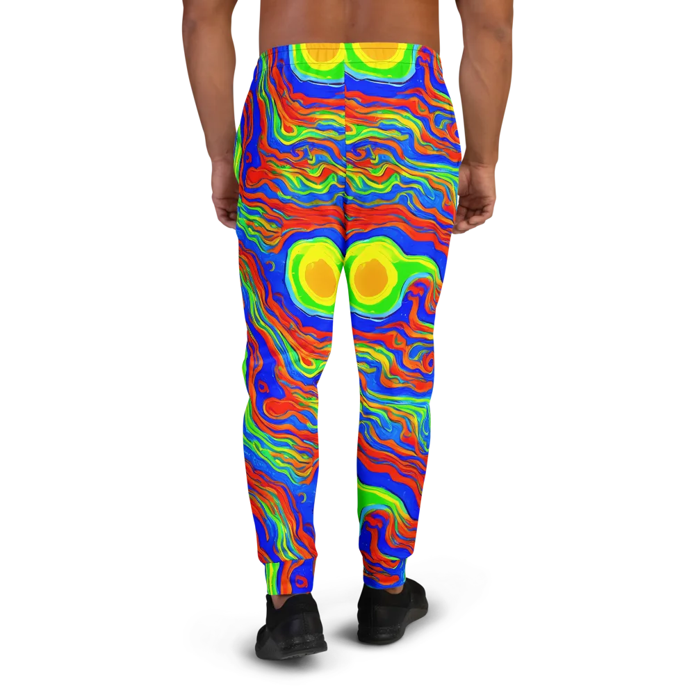 Citrus Maelstrom on Men's Joggers — Back