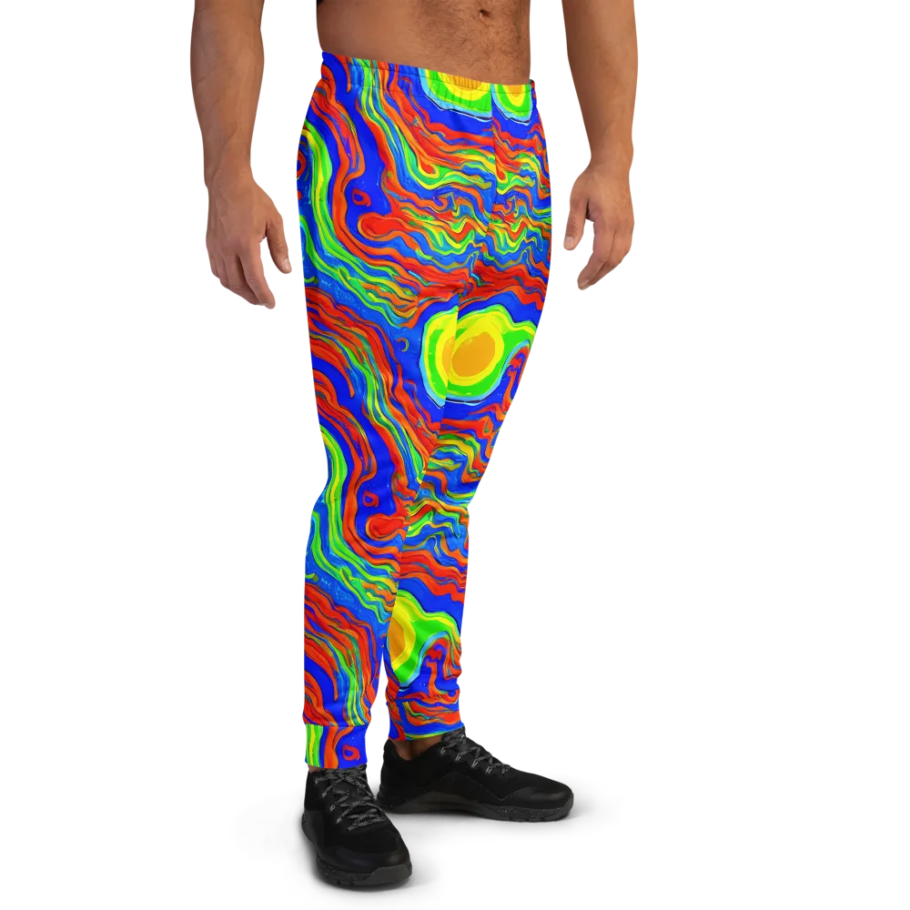 Citrus Maelstrom on Men's Joggers — Right