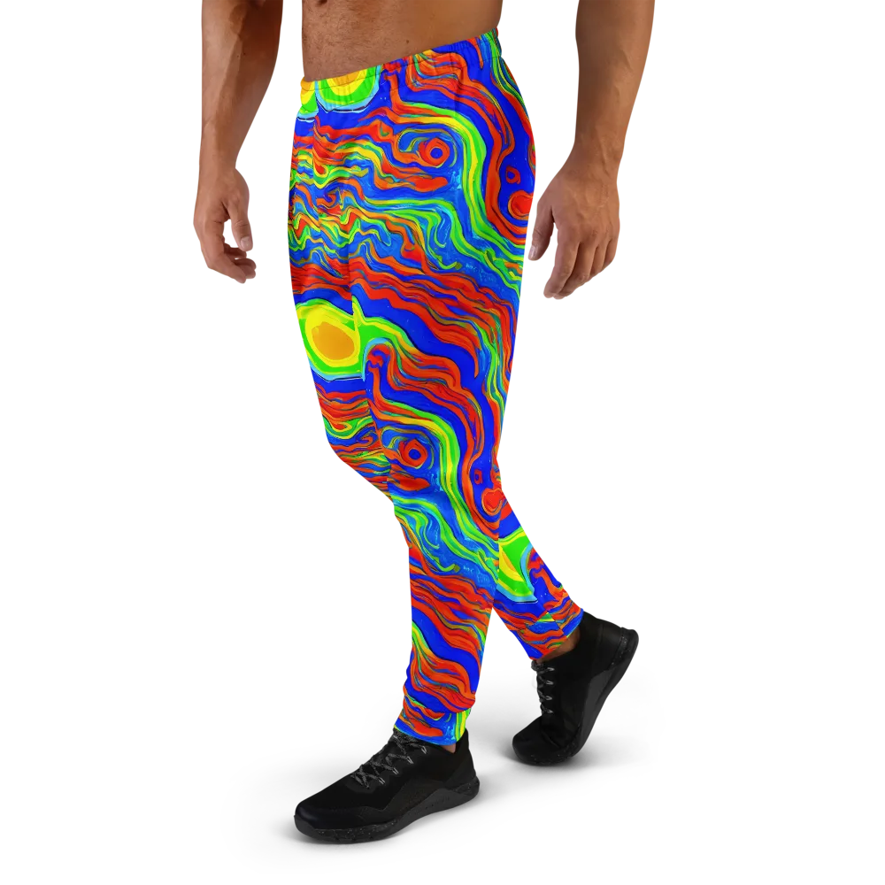 Citrus Maelstrom on Men's Joggers — Left