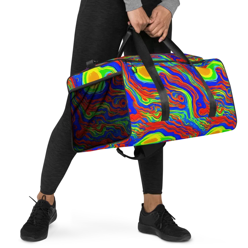 Citrus Maelstrom on Duffle Bag — Right Front