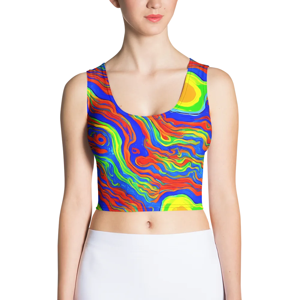 Citrus Maelstrom on Crop Top — Front