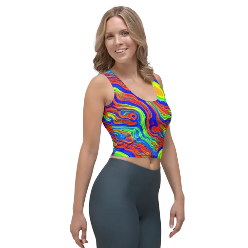 Citrus Maelstrom on a Crop Top