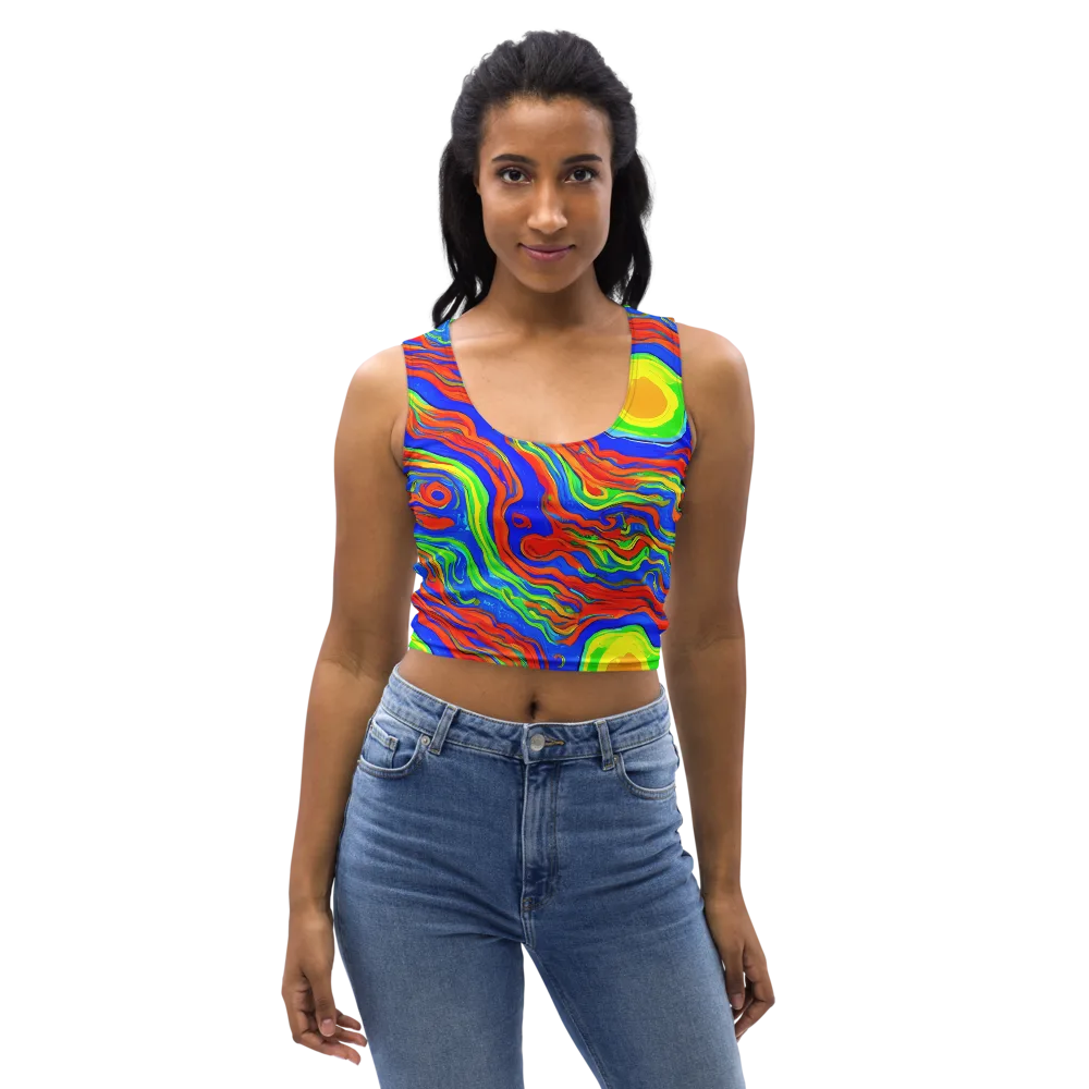 Citrus Maelstrom on Crop Top — Front