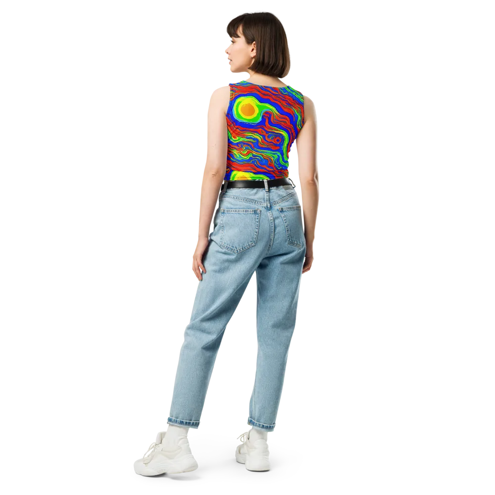 Citrus Maelstrom on Crop Top — Back