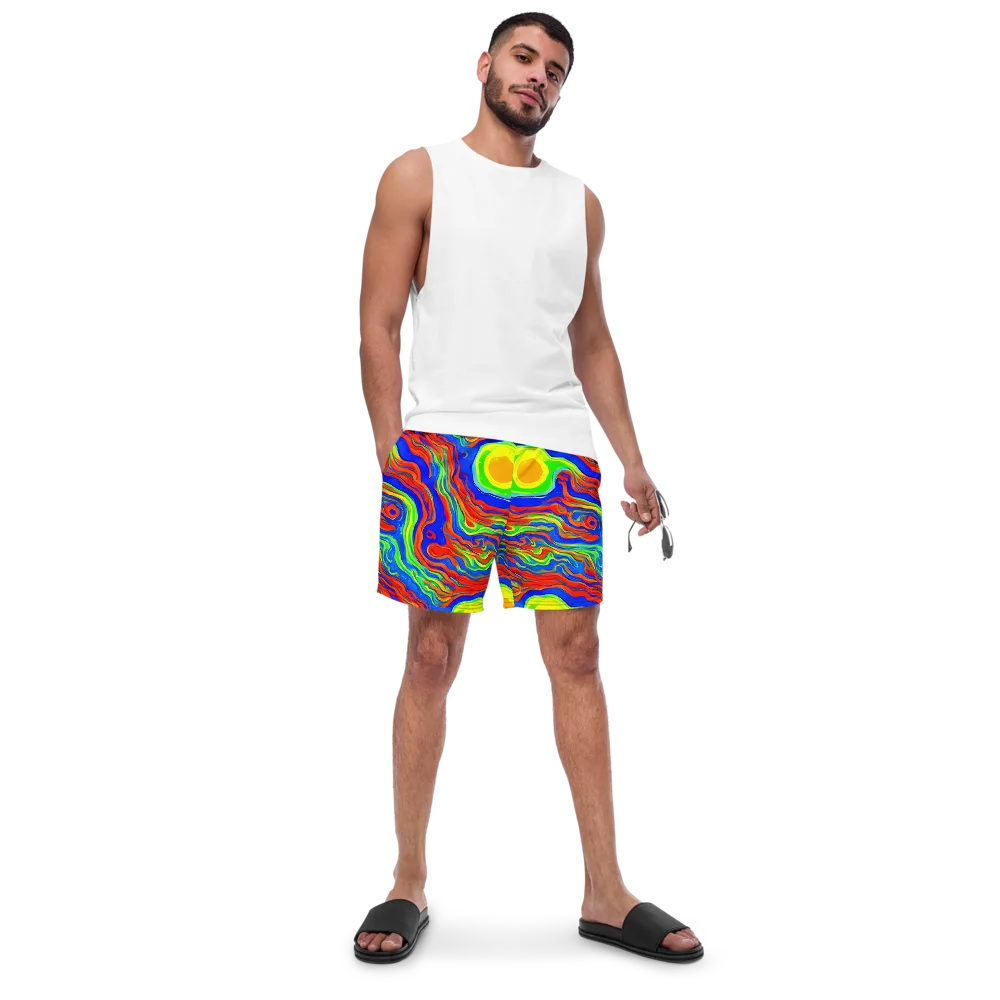 Citrus Maelstrom on Swim Trunks — Front