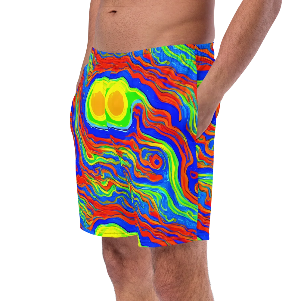 Citrus Maelstrom on Swim Trunks — Left Front