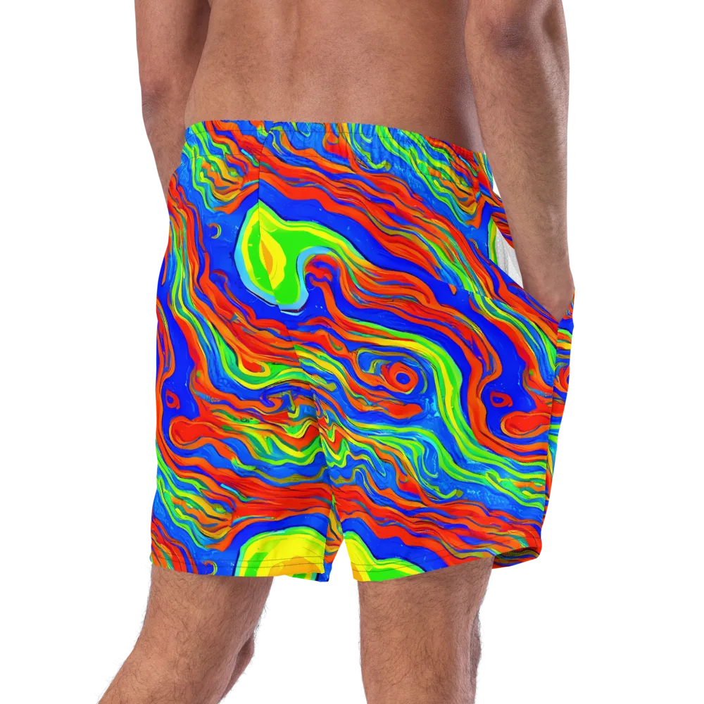 Citrus Maelstrom on Swim Trunks — Right Back