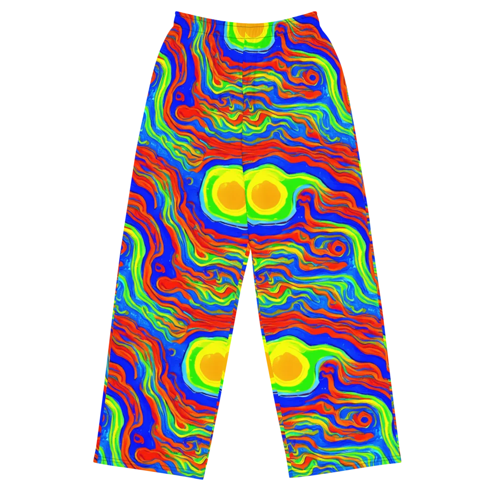 Citrus Maelstrom on Wide-Leg Pants — Front