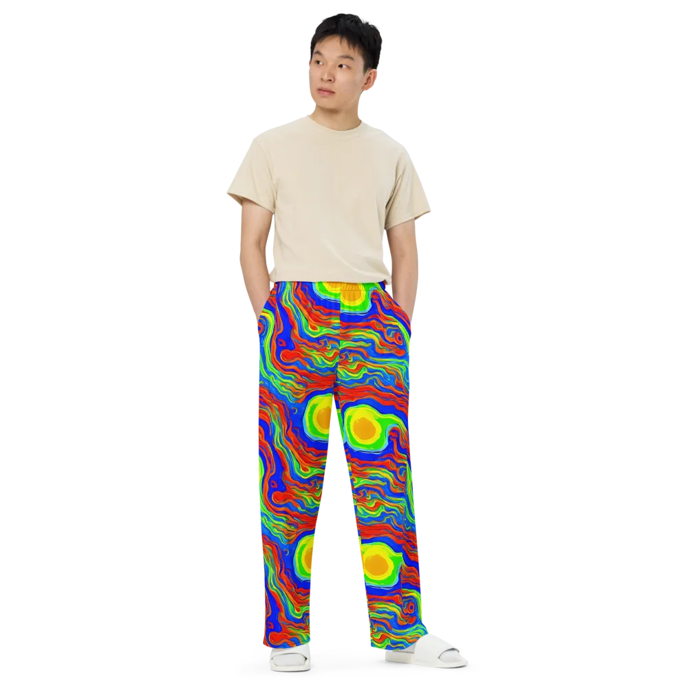 Citrus Maelstrom on Wide-Leg Pants — Front
