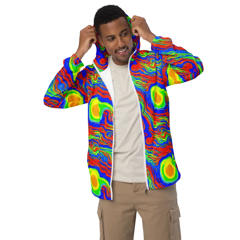 Citrus Maelstrom on Men's Windbreaker — Front