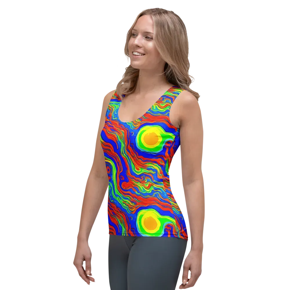 Citrus Maelstrom on Women's Tank Top — Left Front