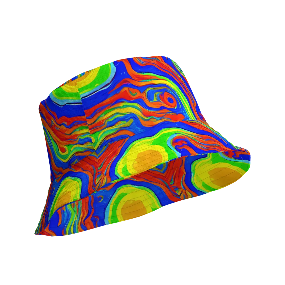 Citrus Maelstrom on Reversible Bucket Hat — Product details Outside