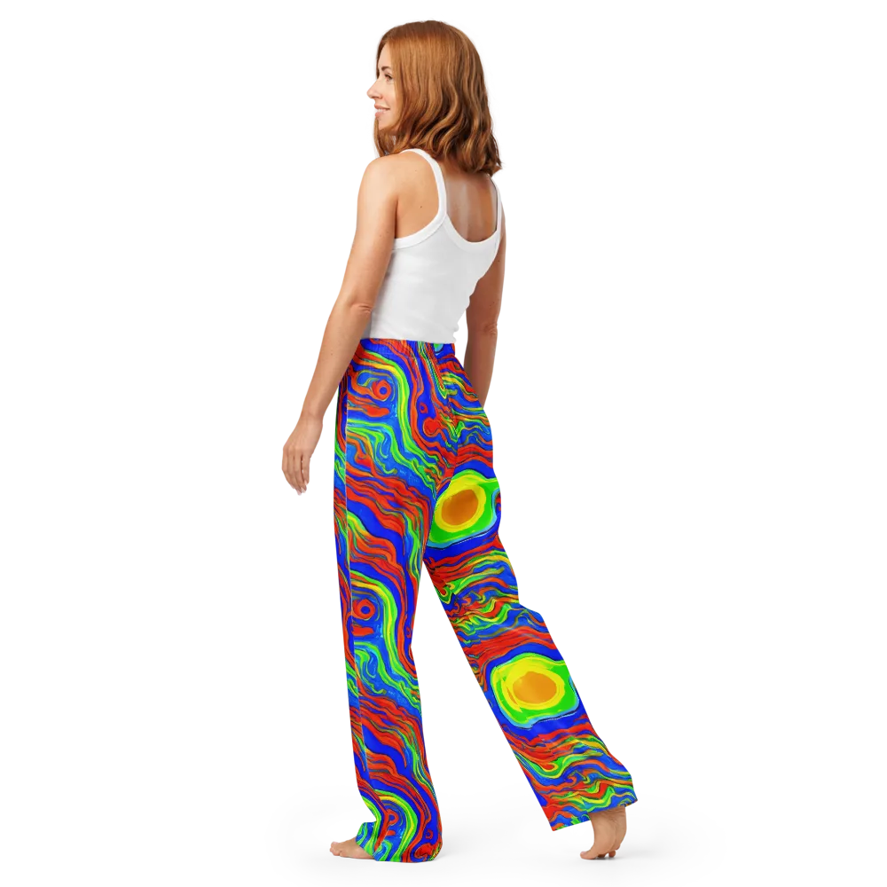 Citrus Maelstrom on Women's Pajama Pants — Back